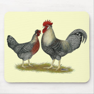 Cream Legbar Chickens Mouse Pad