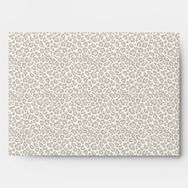 Cream Leopard Print Envelopes (Front)