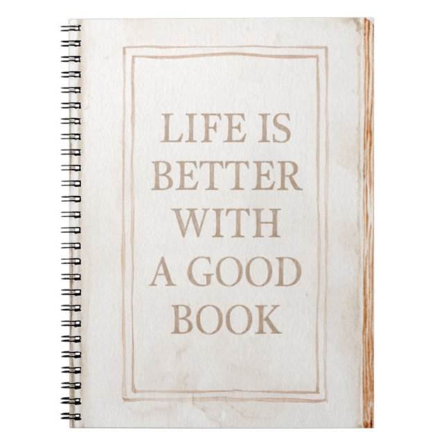 Cream Life is Better With A Good Book (Front)