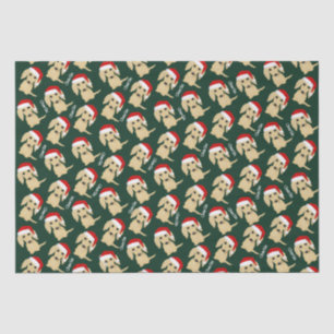 Cream Longhaired Dachshund Christmas Holiday Tissue Paper