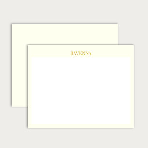 Cream Luxury Custom Serif Name Gift For Her Card
