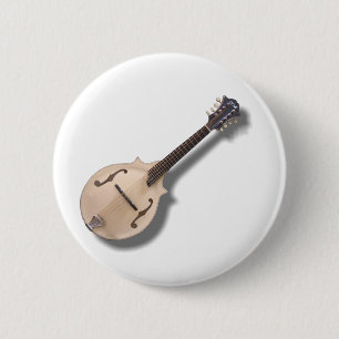 CREAM MANDOLIN-BUTTON 6 CM ROUND BADGE