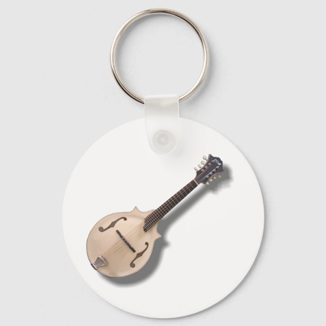 CREAM MANDOLIN-KEYCHAIN KEY RING (Front)