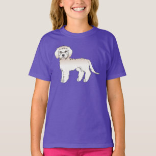 Cream Mini Goldendoodle Cute Cartoon Dog T-Shirt
