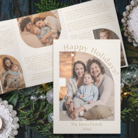 Cream Modern Arch Year in Review Family Update