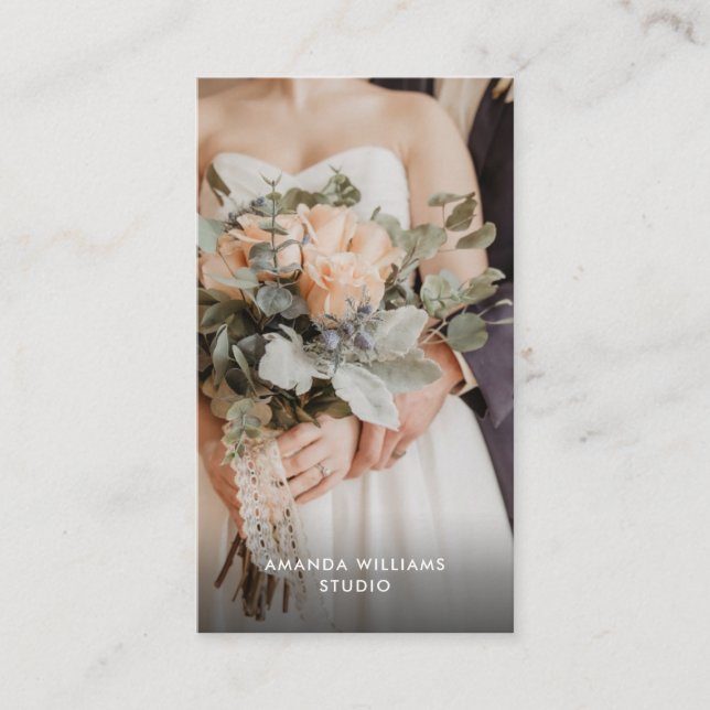 Cream Modern Photo | Photographer Photography Business Card (Front)