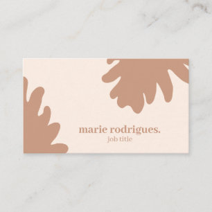 Cream Modern Scannable Business Card