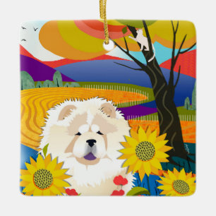 CREAM OF THE CROP Chow Ornament