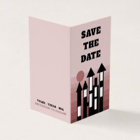 Cream Oriental Palace, Photo Save The Date Card