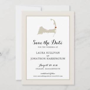 Cream Orleans Cape Cod Save the Date