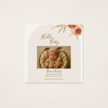 Cream Pastel Dried Flowers Hello Baby 