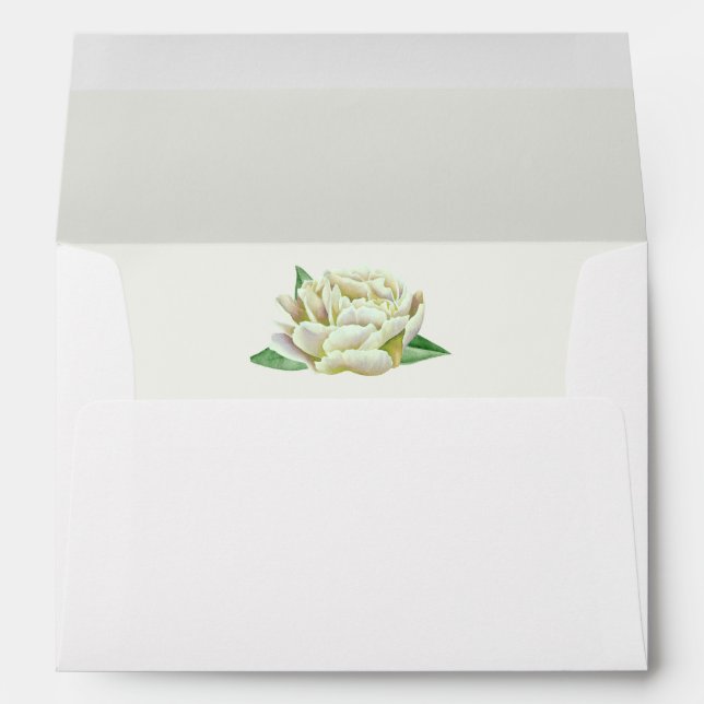 Cream Peony Envelopes (Back (Bottom))