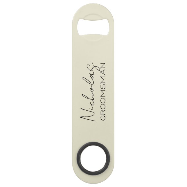 Cream Personalised Groomsman (Front)