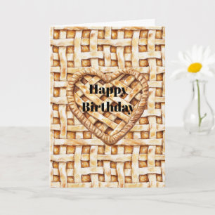 Cream Pie Crust Birthday Card