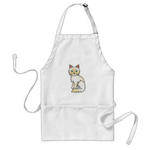 Cream Point Tabby Birman / Ragdoll Cat Standard Apron