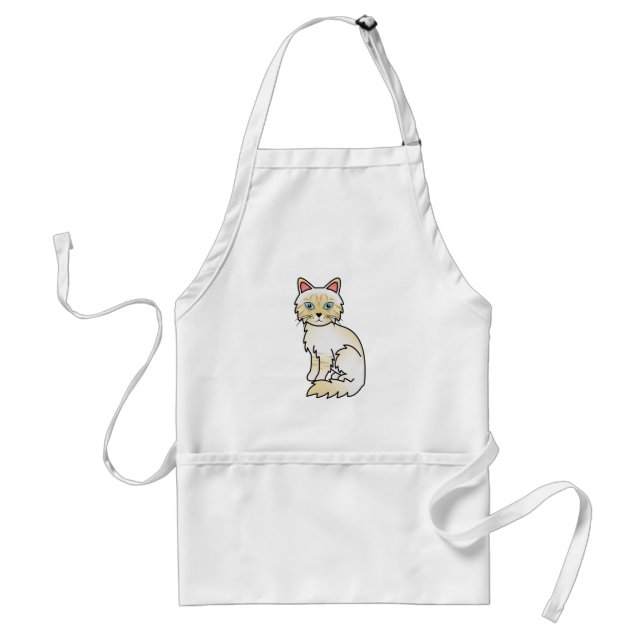 Cream Point Tabby Birman / Ragdoll Cat Standard Apron (Front)