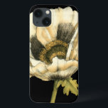 Cream Poppy Flower on Black Background iPhone 13 Case<br><div class="desc">This cream poppy flower piece by Jennifer Goldberger looks like it is blooming right before your eyes. The black background sets the flower apart,  letting it hit your vision in all of its glory. A fun piece that would look great on any wall!</div>