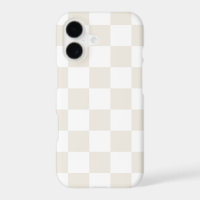 Cream Retro Check