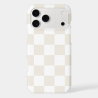 Cream Retro Check