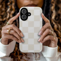 Cream Retro Check