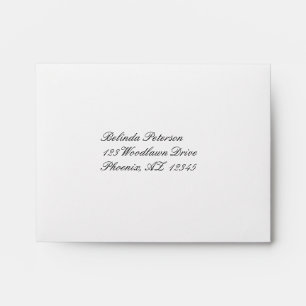 Cream Return Address A2 Envelope for RSVP Card