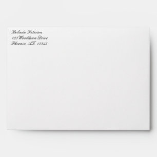Cream Return Address A7 Envelope for 5x7 Sizes