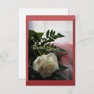 Cream Rose Bridal Shower Invitation