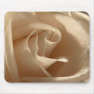 Cream Rose Photo Pretty Floral Flower Petals Bloom Mouse Pad