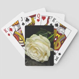 Cream Rose Playing Cards
