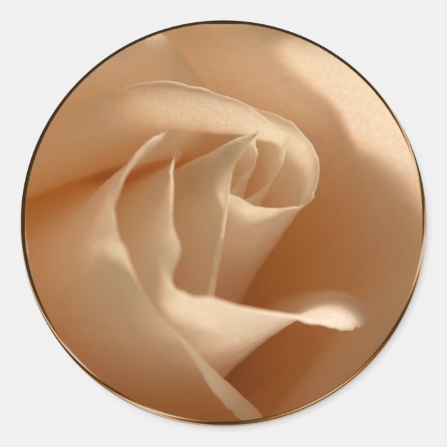 Cream Rose Wedding Envelope Seal (Front)