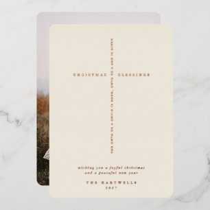Cream Scripture Cross Photo