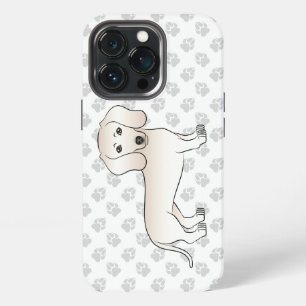 Cream Smooth Coat Dachshund Cartoon Dog With Paws iPhone 13 Pro Case