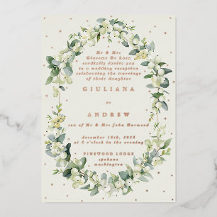 Cream Snowberry+Eucalyptus Wedding Reception Only