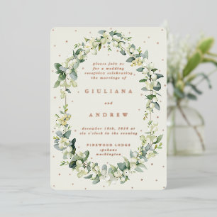 Cream Snowberry+Eucalyptus Wedding Reception Only