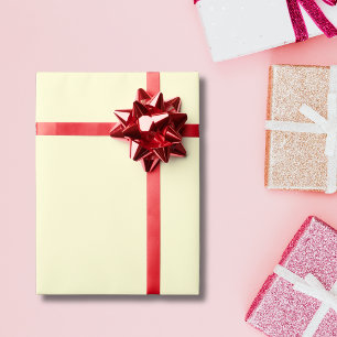 Cream Solid Colour   Classic   Elegant Wrapping Paper