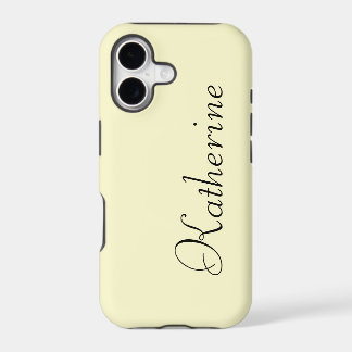 Cream Solid Colour | Minimalist Name