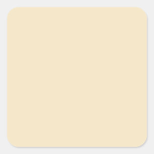 Cream Square Sticker
