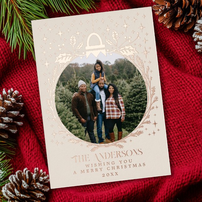 Cream Stylish Christmas Foliage Ornament Photo  (Creator Uploaded)