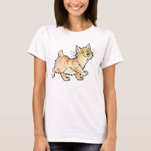 Cream Tabby Manx Kitty T-Shirt