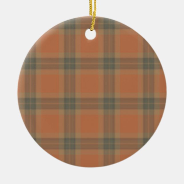 Cream Tartan Ornament (Front)