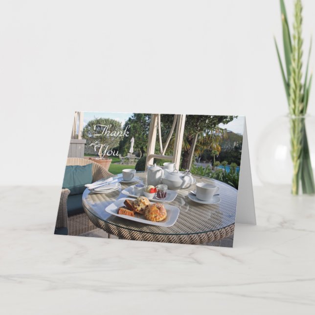 Cream tea thank you card (Front)