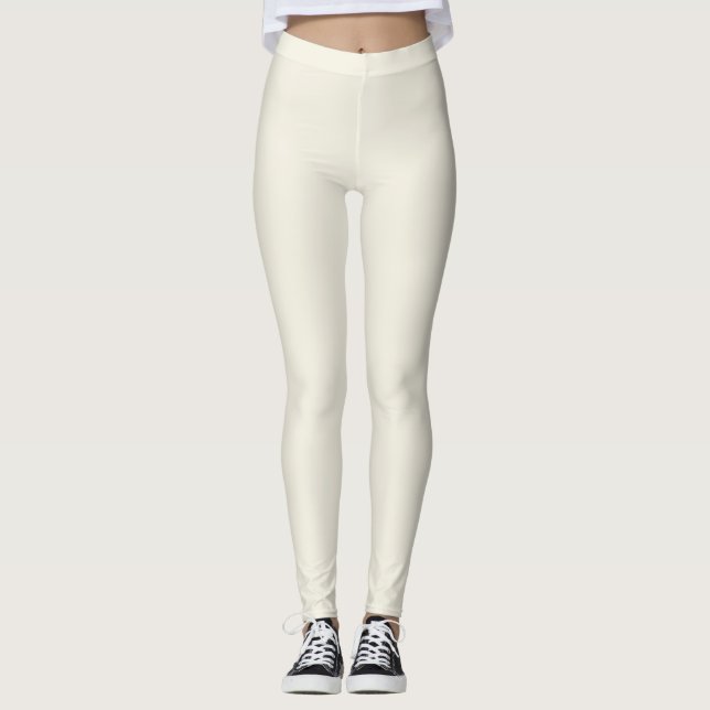 Cream To Match Gold Henna Mandala Tank Top Leggings (Front)