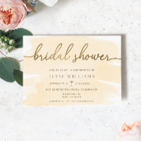 Cream Watercolour Gold Bridal Shower