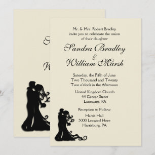 Cream Wedding Invitation
