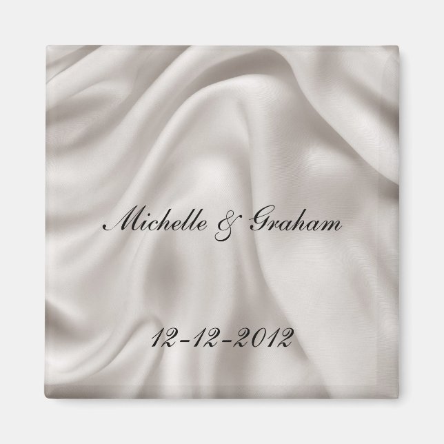 Cream Wedding magnet Set (Front)