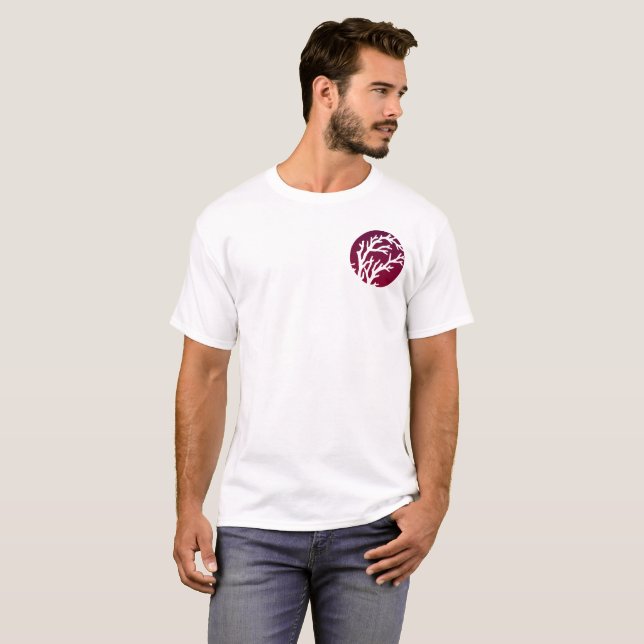 Cream Wheels Pocket Tree T-Shirt (Front Full)