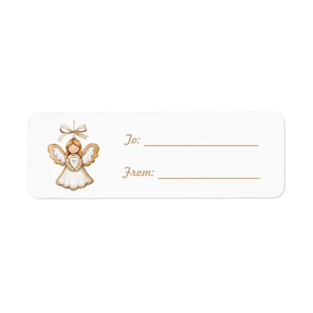 Cream White Angel Bow Christmas   (Front)