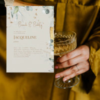 Cream White Floral Brunch & Bubbly