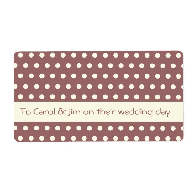 Cream White Ivory Polka Dot Pattern (Front)