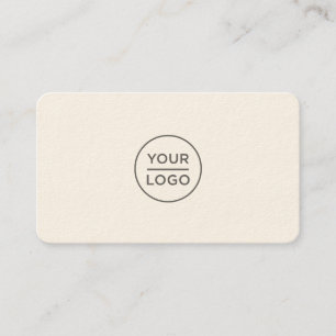 Cream White UV Paper Custom logo business cards